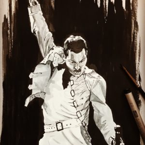 Freddie Mercury - Inktober 2018