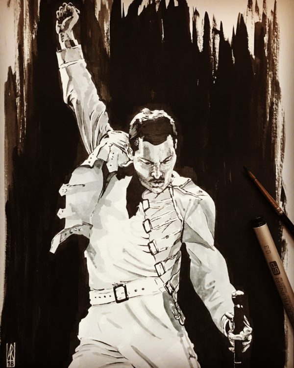 Freddie Mercury - Inktober 2018